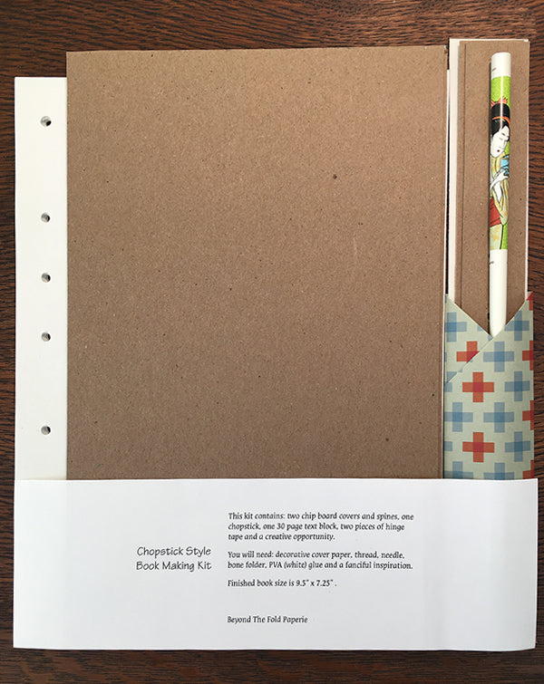 Chopstick Style Bookmaking Kit with Chopstick (9.5 x 7.25) – Beyond the  Fold